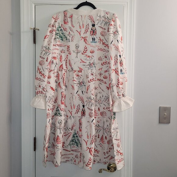 Nutcracker theme print women's dress size XL - Picture 2 of 4